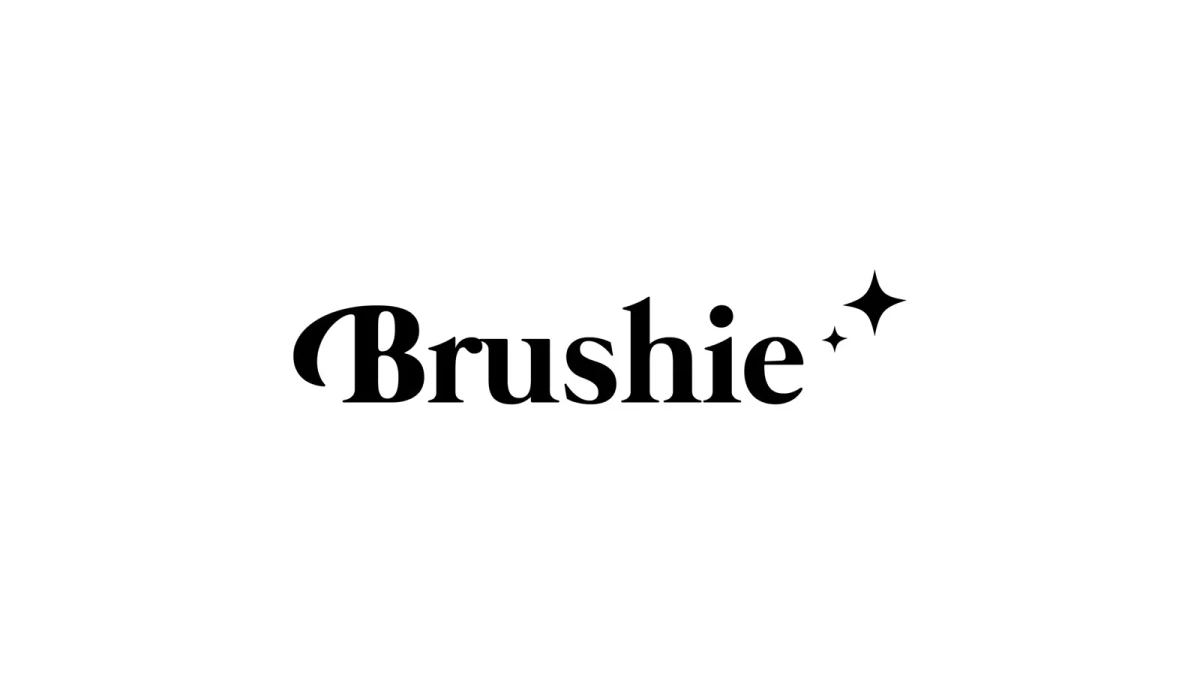 Logo Brushie trên nền trắng