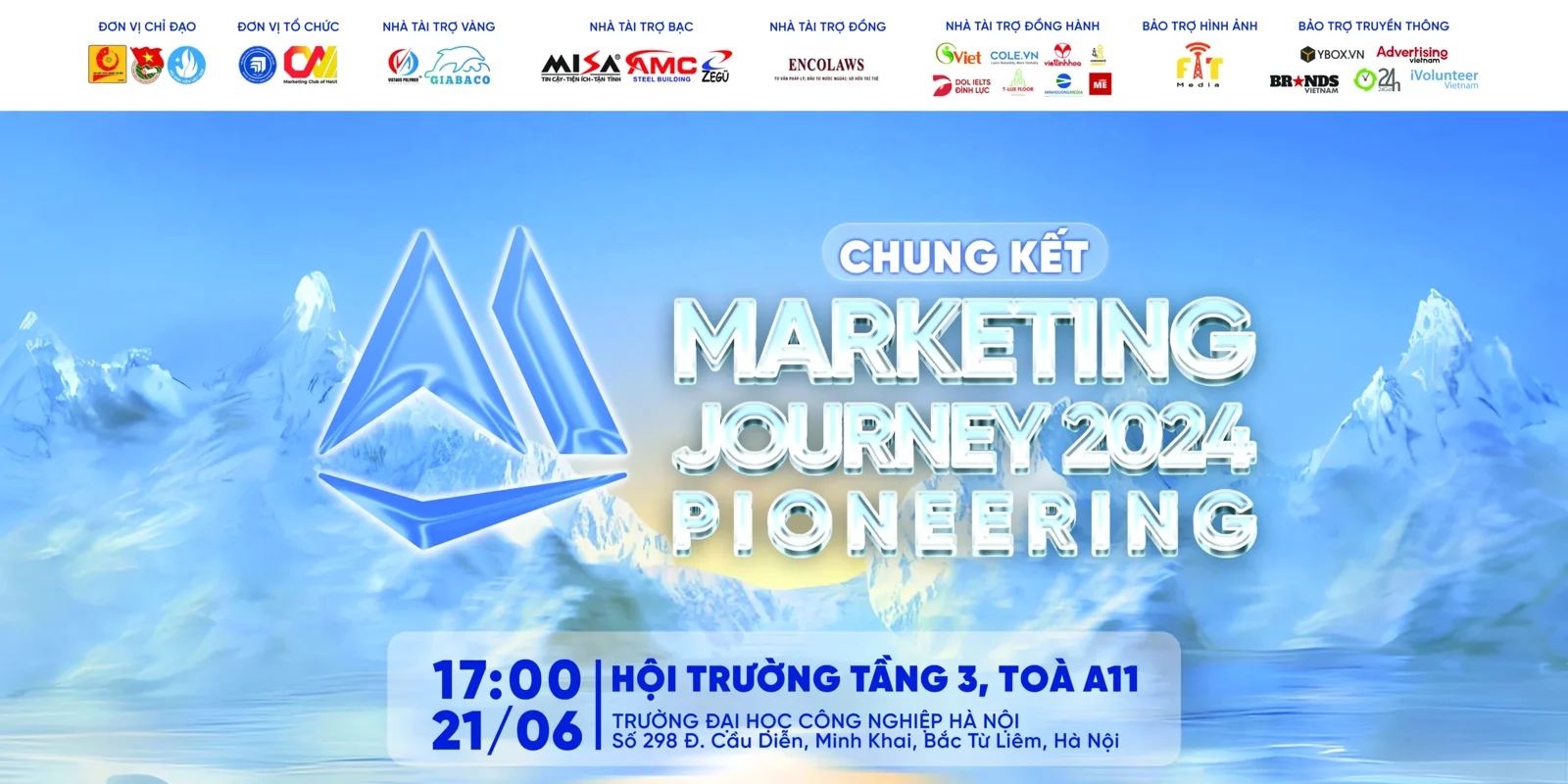 Backdrop đêm chung kết Marketing Journey 2024