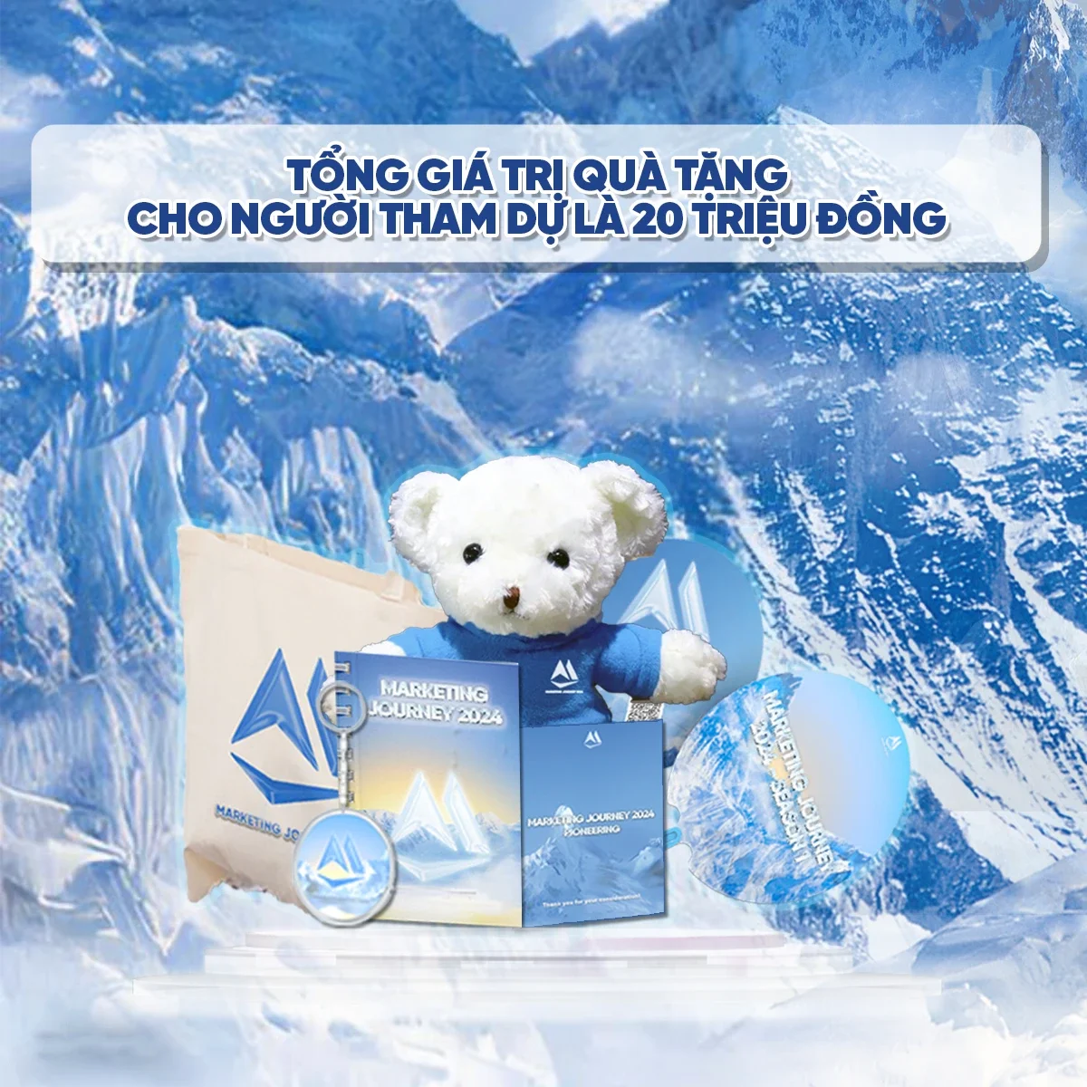 Bộ quà tặng cho người tham dự Marketing Journey 2024